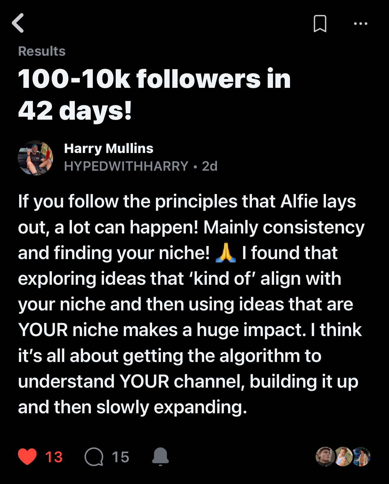 Harry Mullins — 100 to 10K followers in 42 days